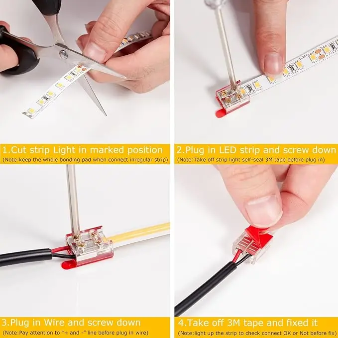 2pin led tape light connector