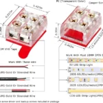 8mm 2pin cob led strip connector