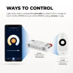 controller for tunable white cob strip light