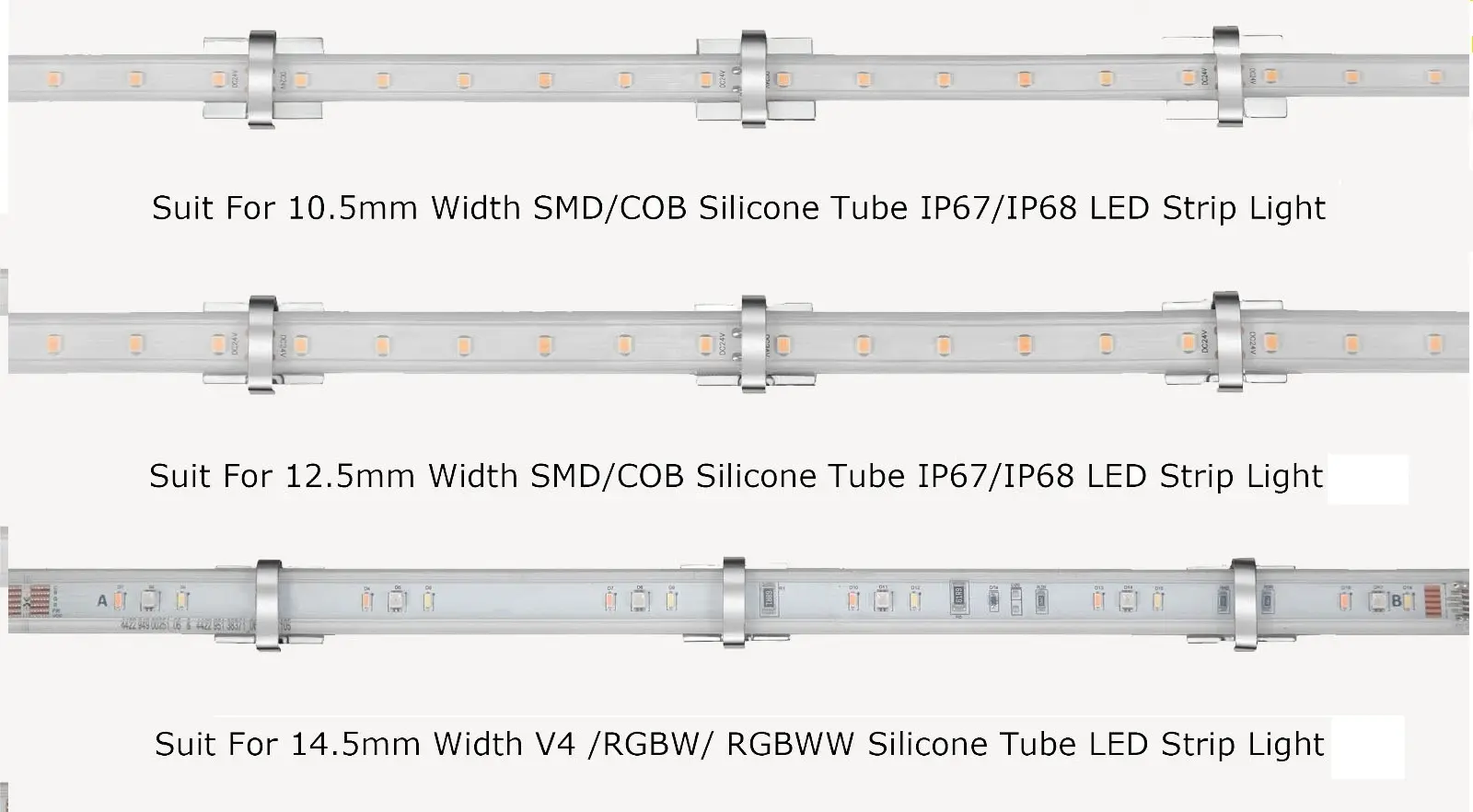goove outdoor led strip light clips
