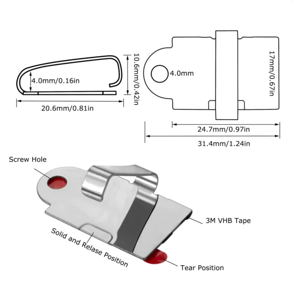 outdoor led strip mouting brackets
