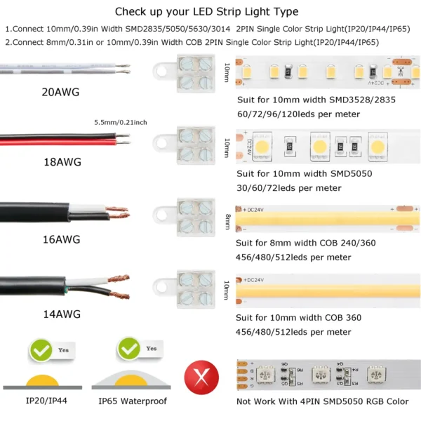 solderless led connectors