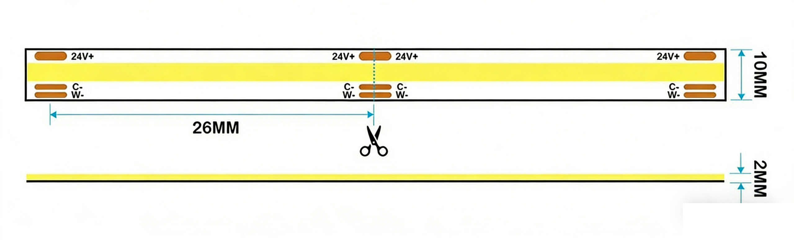 tunable white led strip light